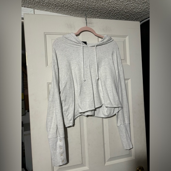 Nike Tops - Nike grey cropped hoodie